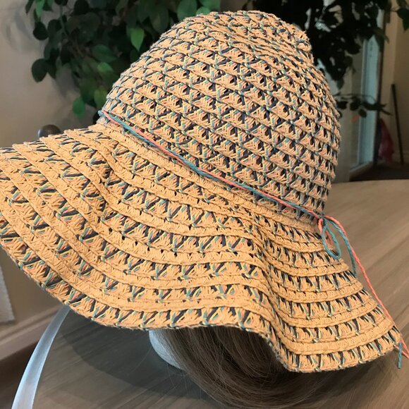 Ladies Woven Summer Hat One Size - Picture 1 of 4